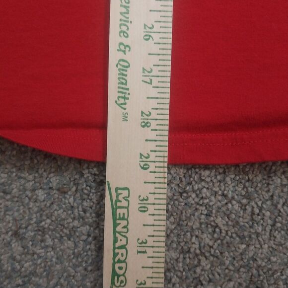 Adidas Red Logo T-Shirt Men’s XL Made in Mexico 100% Cotton Casual Tee - Picture 7 of 7